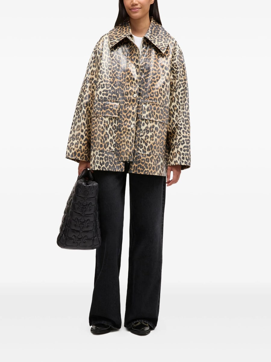 Ganni Ganni Leopard-print Jacket, view 2