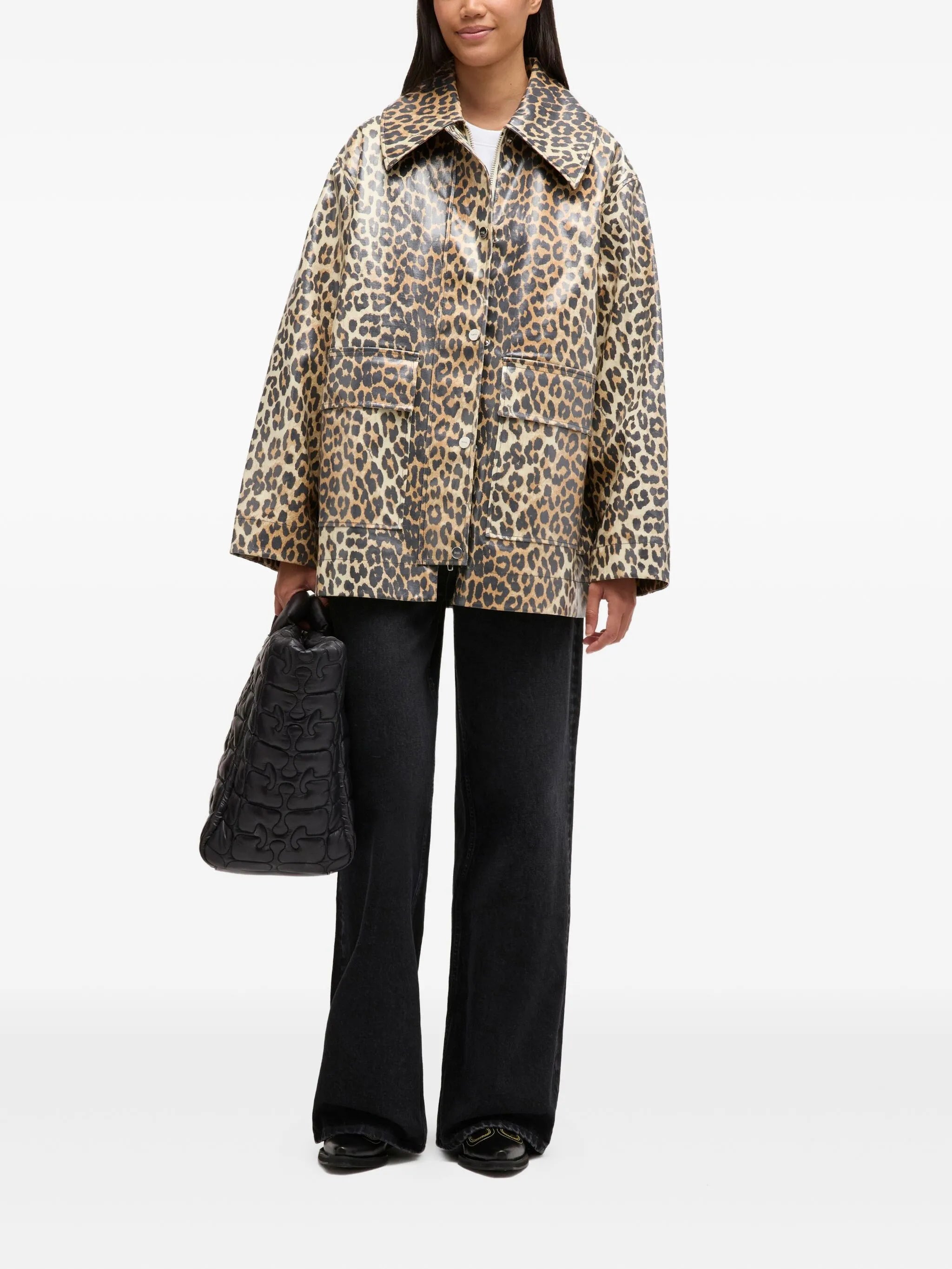 Ganni Ganni Leopard-print Jacket, view 2