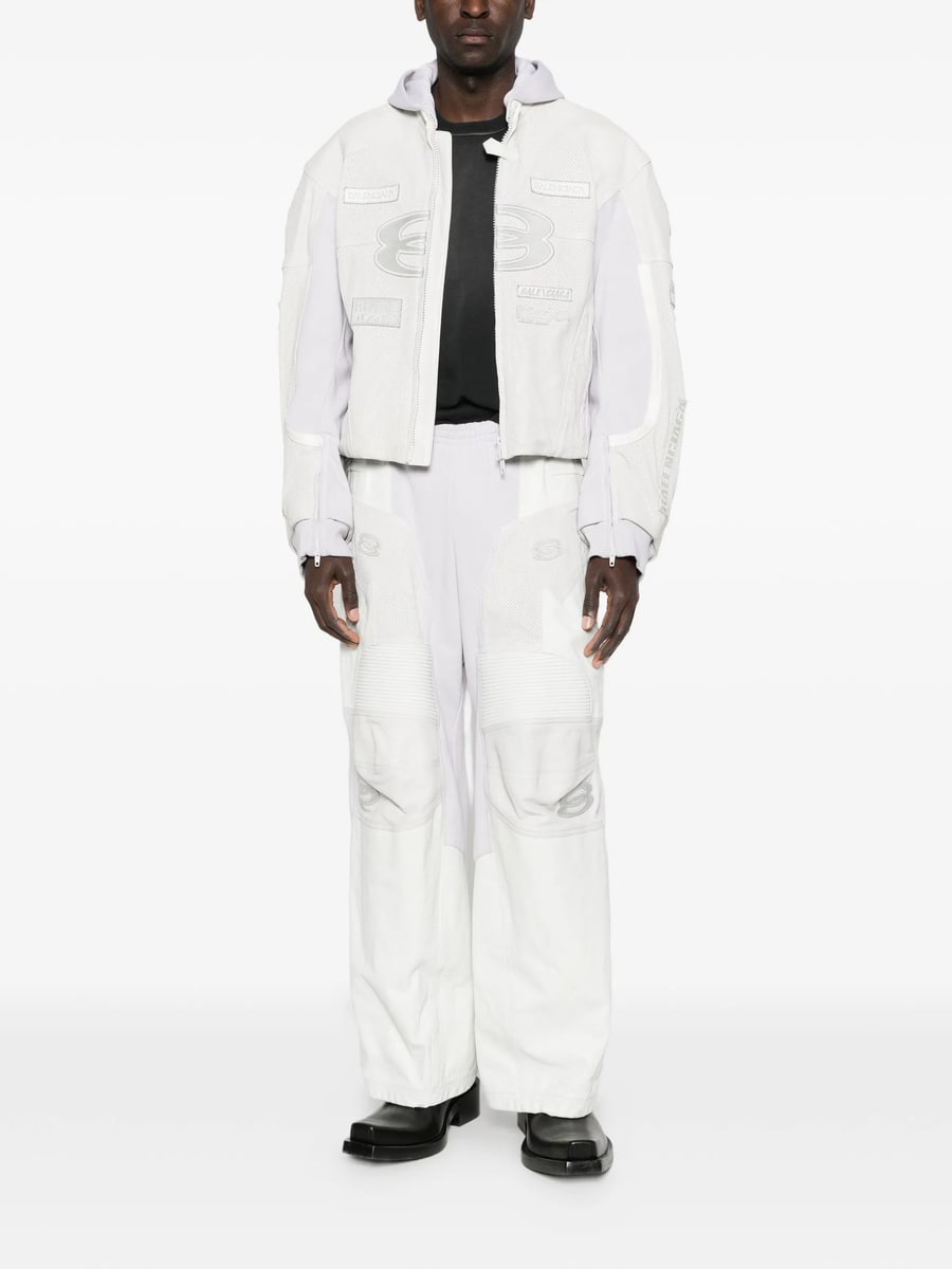 Balenciaga Balenciaga Hooded Leather Jacket, view 4