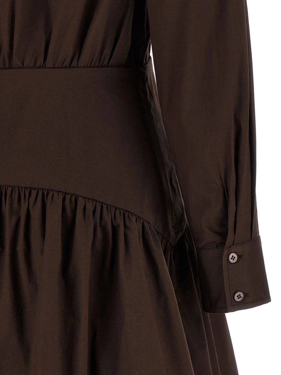 Staud Staud Rocco Button Long-sleeve Midi Dress, view 2