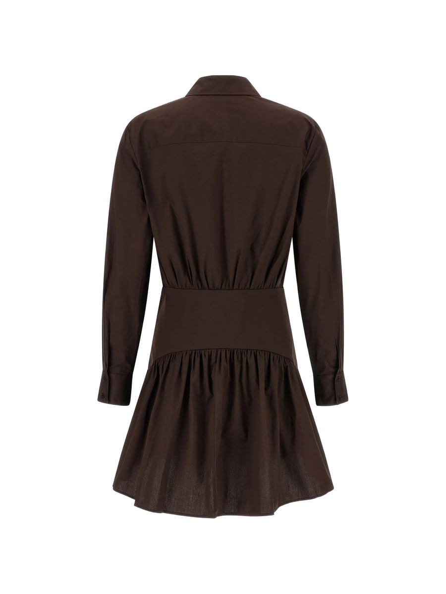 Staud Staud Rocco Button Long-sleeve Midi Dress, view 4