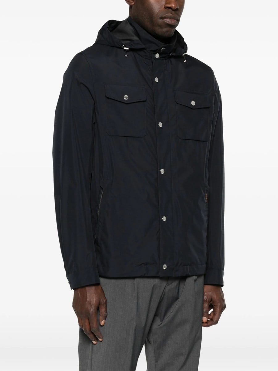 Moorer Moorer Hooded Pocket Jacket, view 4