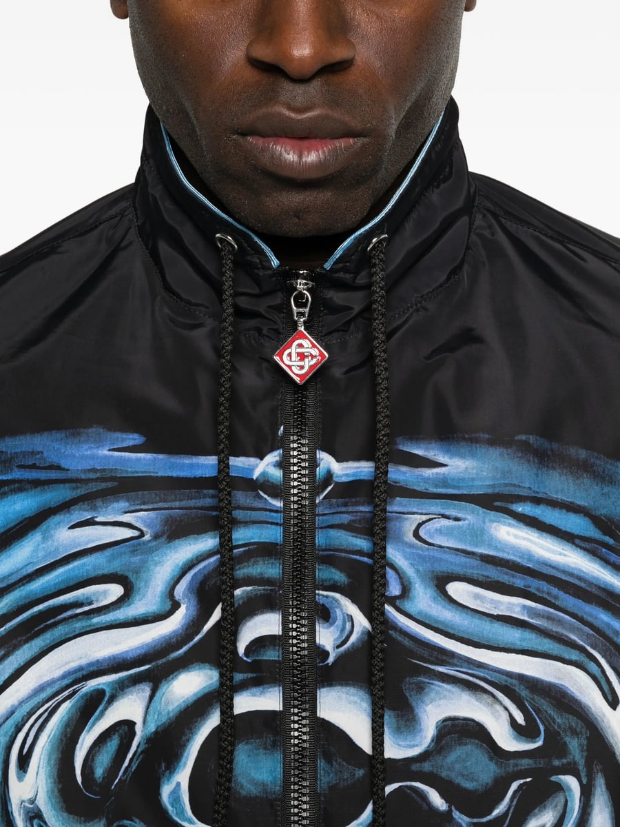 Casablanca Casablanca Graphic-print Drawstring Jacket, view 2