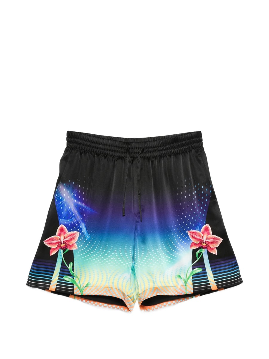 Casablanca Casablanca Floral-print Drawstring Shorts