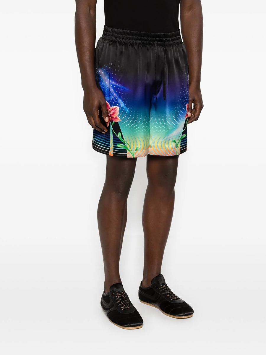 Casablanca Casablanca Floral-print Drawstring Shorts, view 5