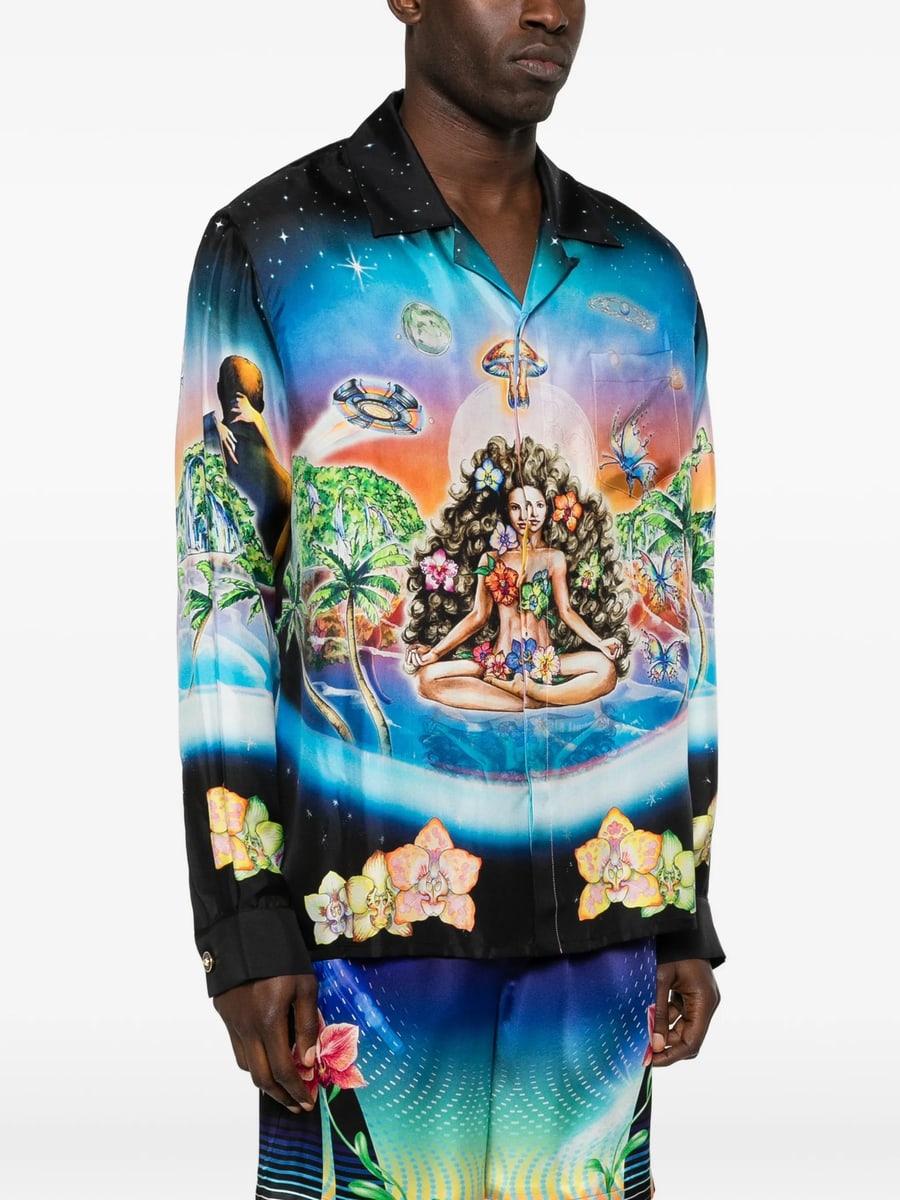 Casablanca Casablanca Graphic-pattern Shirt, view 5