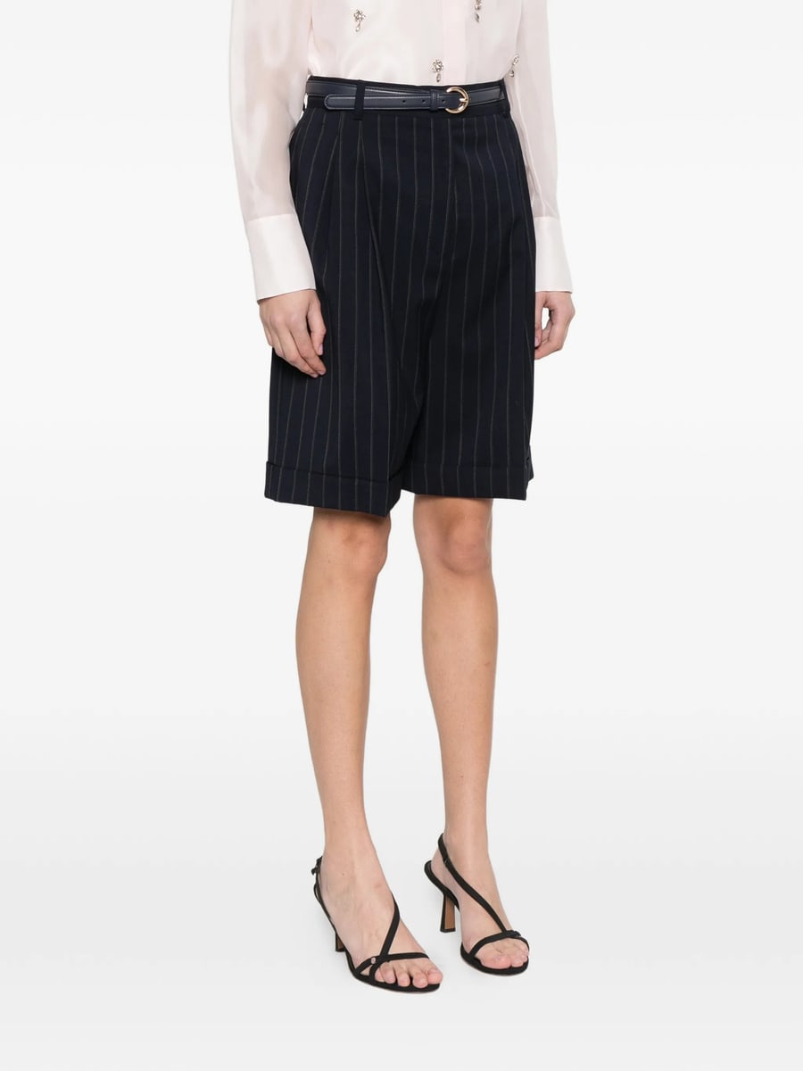Max Mara Studio Max Mara Studio Mstere Pinstripe Shorts, view 2