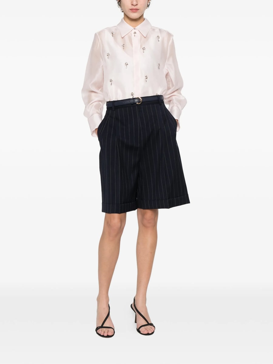 Max Mara Studio Max Mara Studio Mstere Pinstripe Shorts, view 3