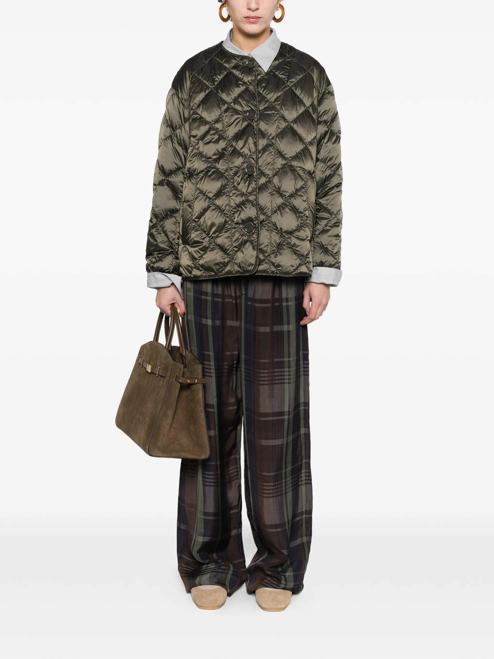 Max Mara The Cube Max Mara The Cube Quilted Button Jacket, view 2