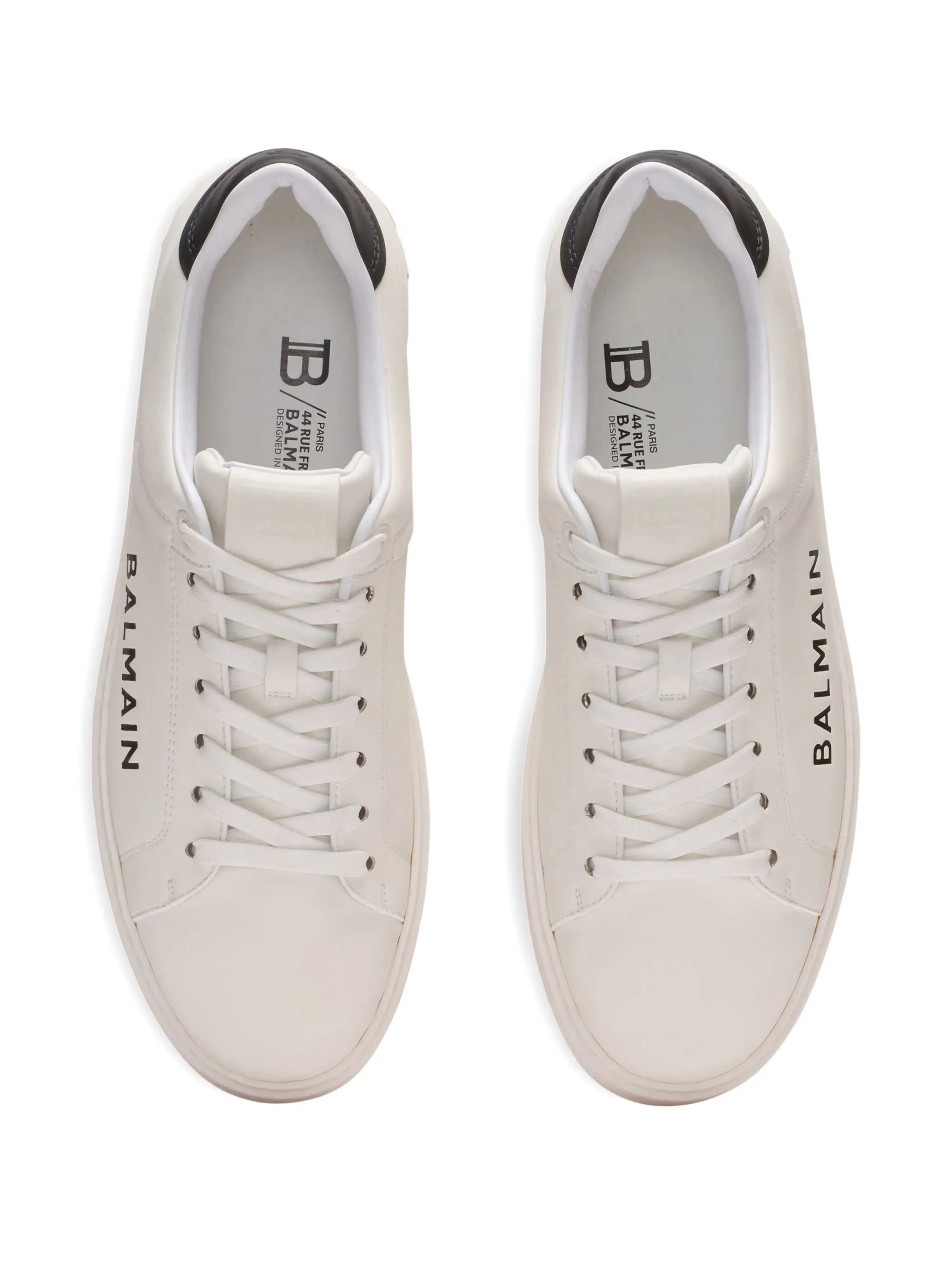 Balmain Balmain B-court Trainers In Calfskin, view 2