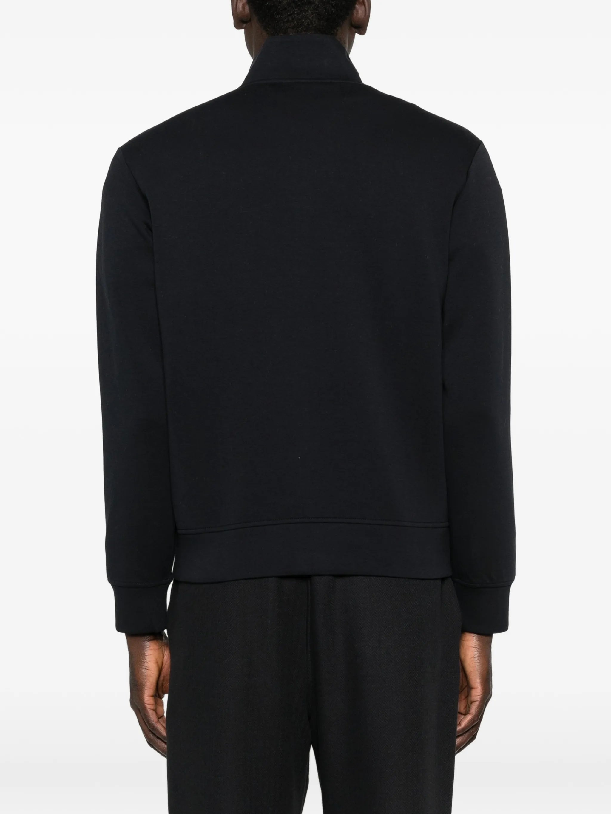 Emporio Armani Emporio Armani Zip Mock-neck Sweatshirt, view 2