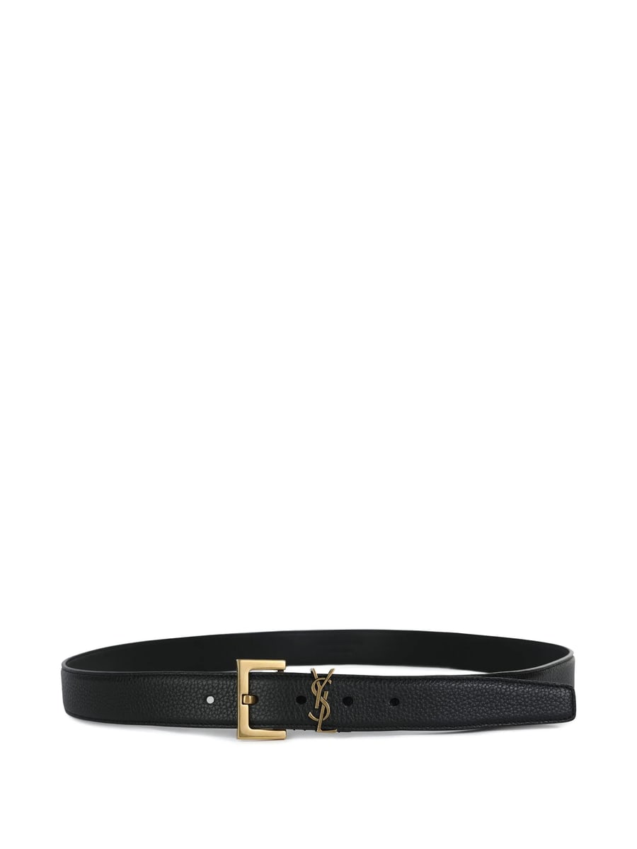 Saint Laurent Saint Laurent Cassandre Leather Belt