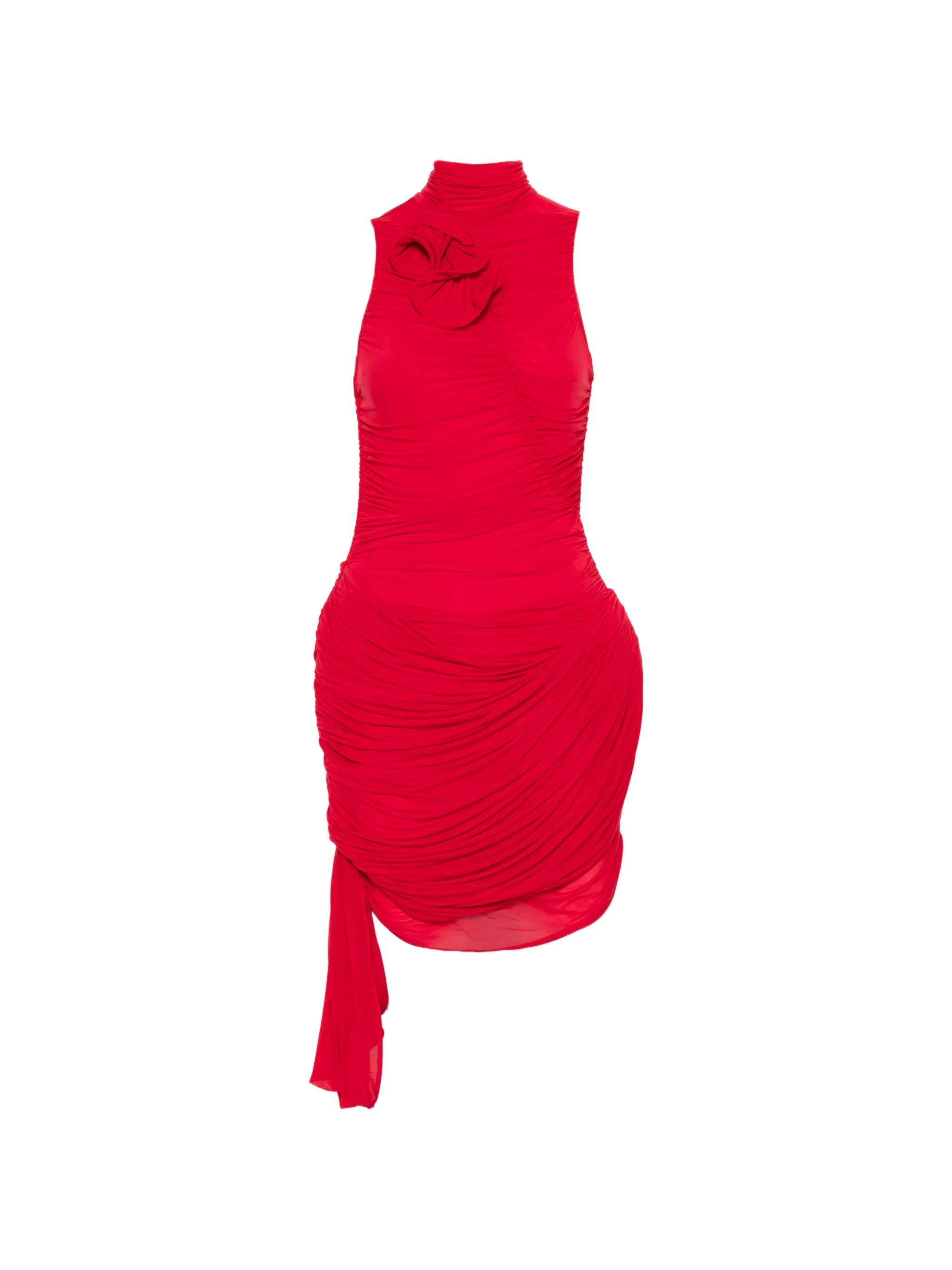 Magda Butrym Magda Butrym Flower-detail Ruffled Mini Dress