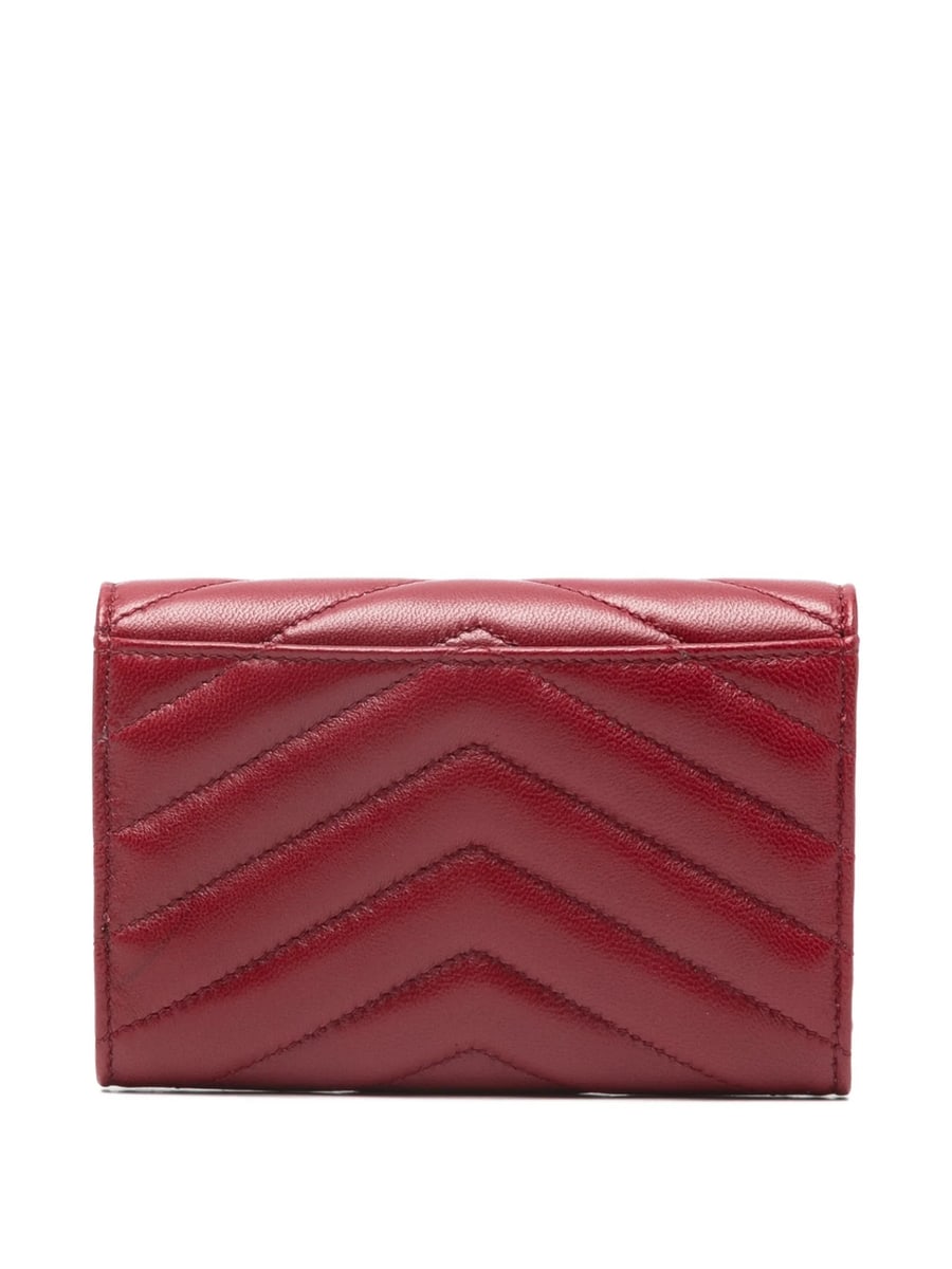 Saint Laurent Saint Laurent Chevron Logo Wallet, view 2
