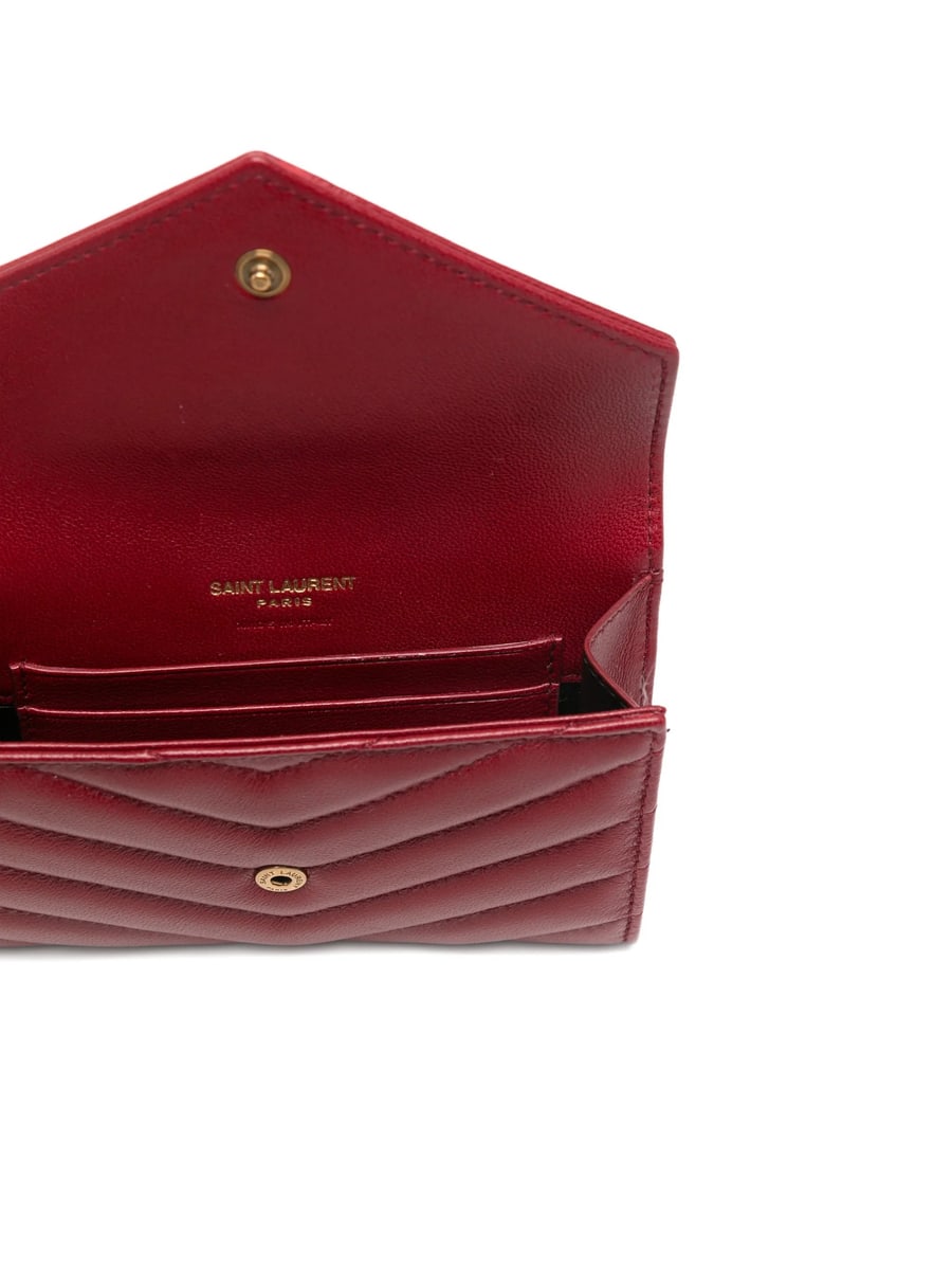 Saint Laurent Saint Laurent Chevron Logo Wallet, view 3