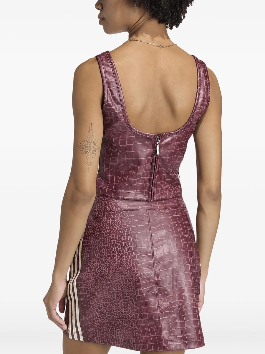 adidas Adidas Crocodile-effect Corset, view 2