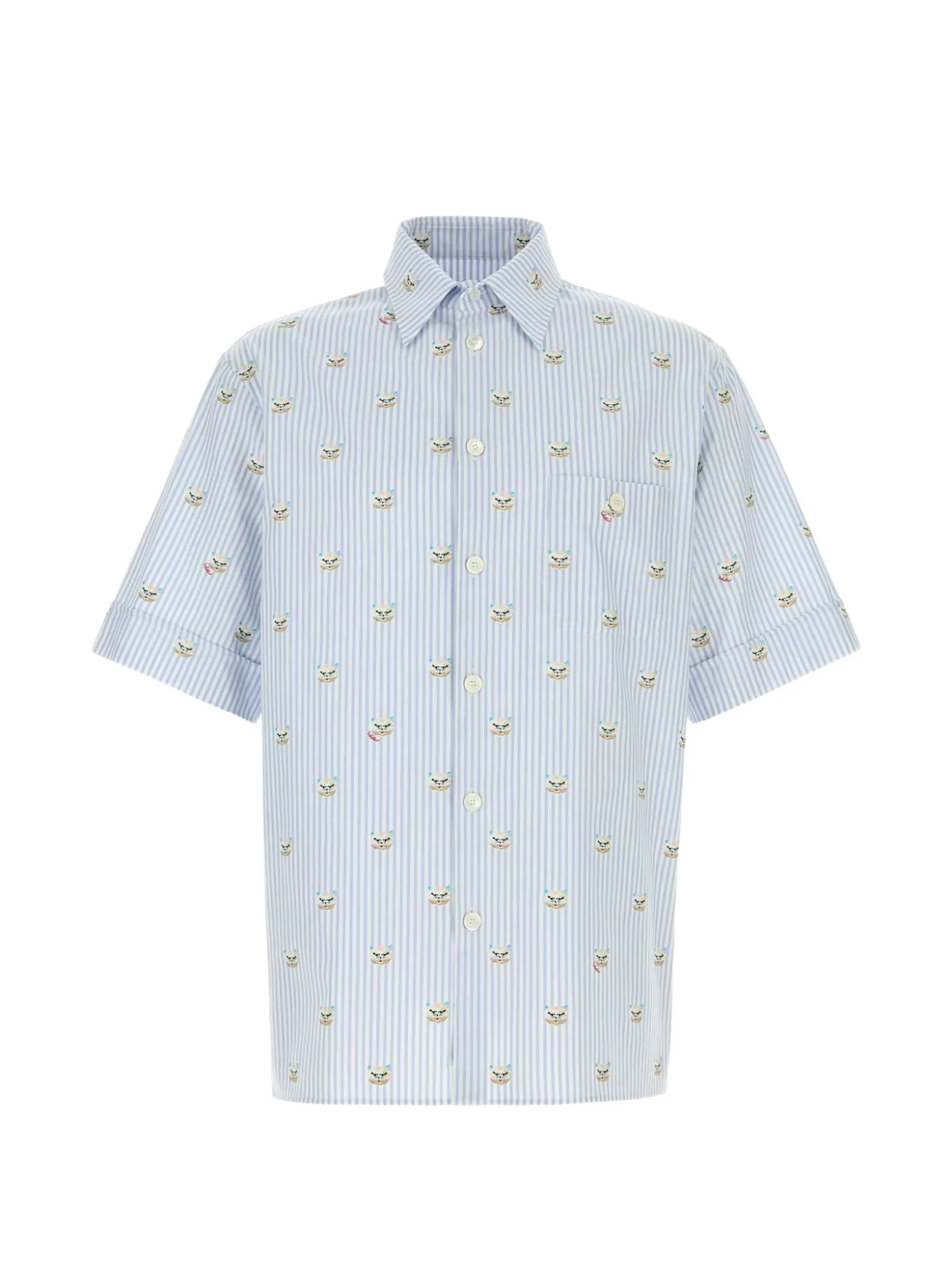 Valentino Valentino Embroidered Striped Shirt