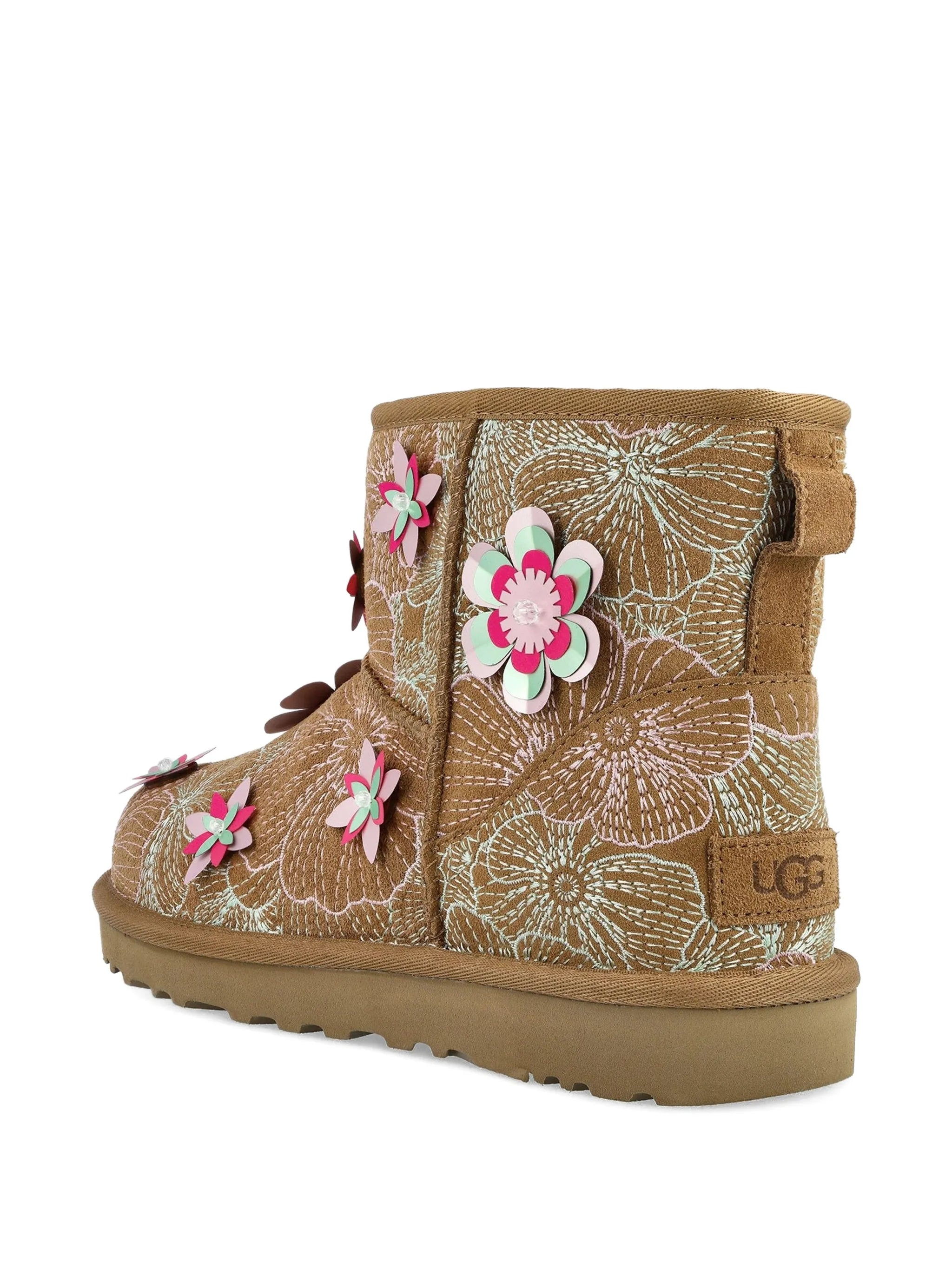 UGG Ugg Mini Meadow Embroidery Floral Appliqué Ankle Boots, view 2