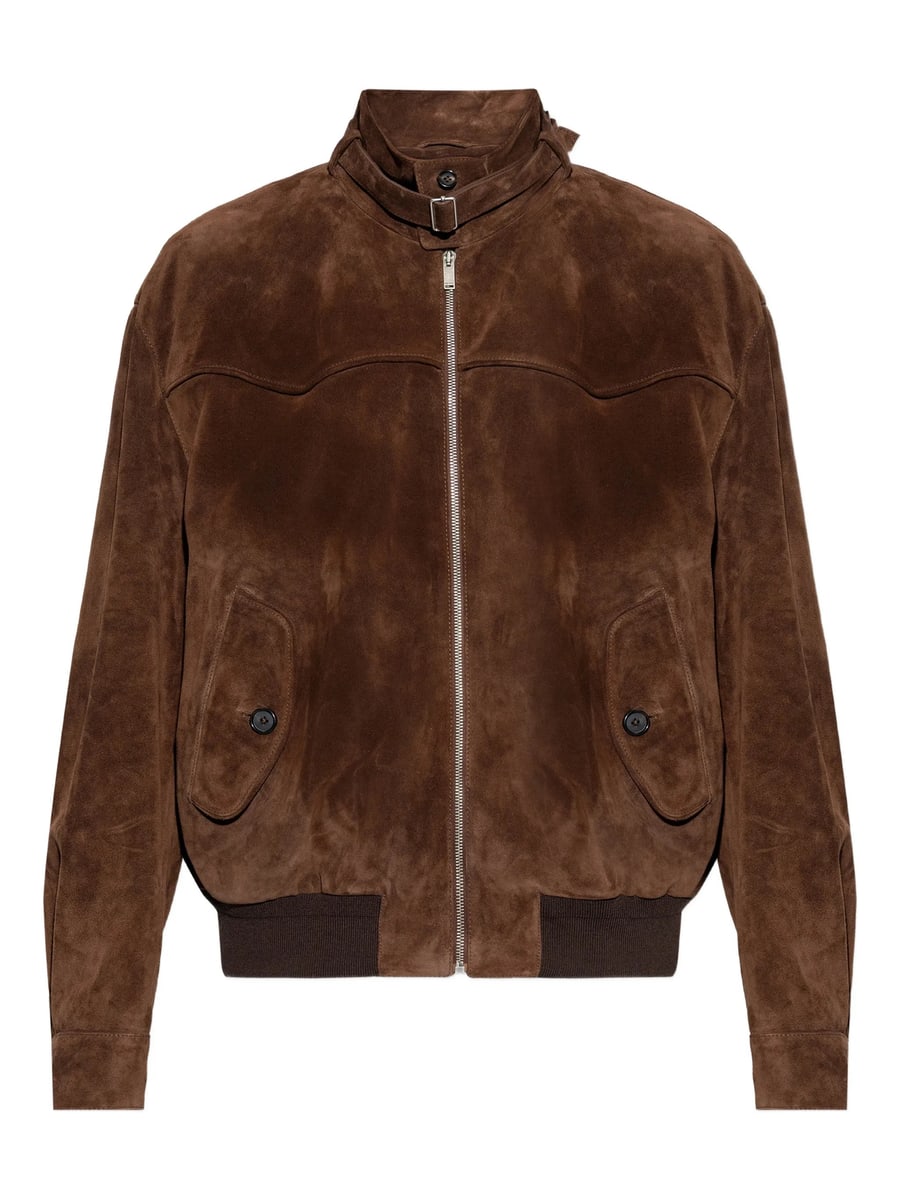 Alexander McQueen Alexander Mcqueen Zip-up Suede Jacket