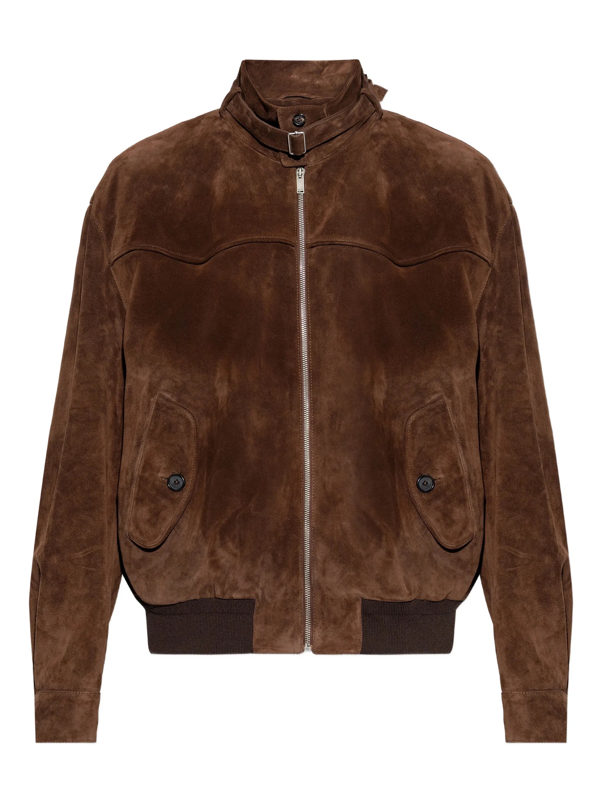 Alexander McQueen Alexander Mcqueen Zip-up Suede Jacket