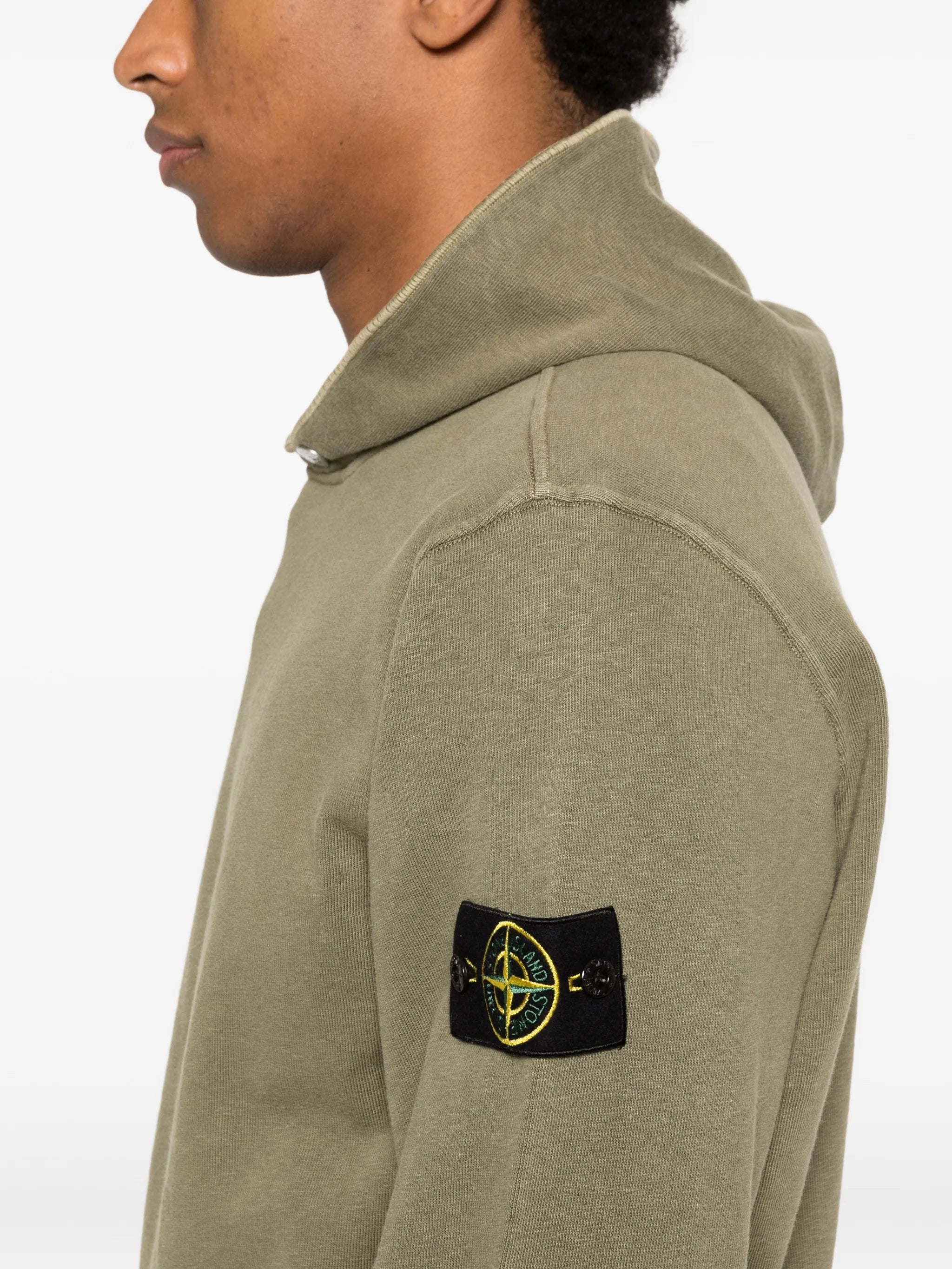 Stone Island Stone Island 6100031 Malfilé Fleece 'old' Effect, view 2