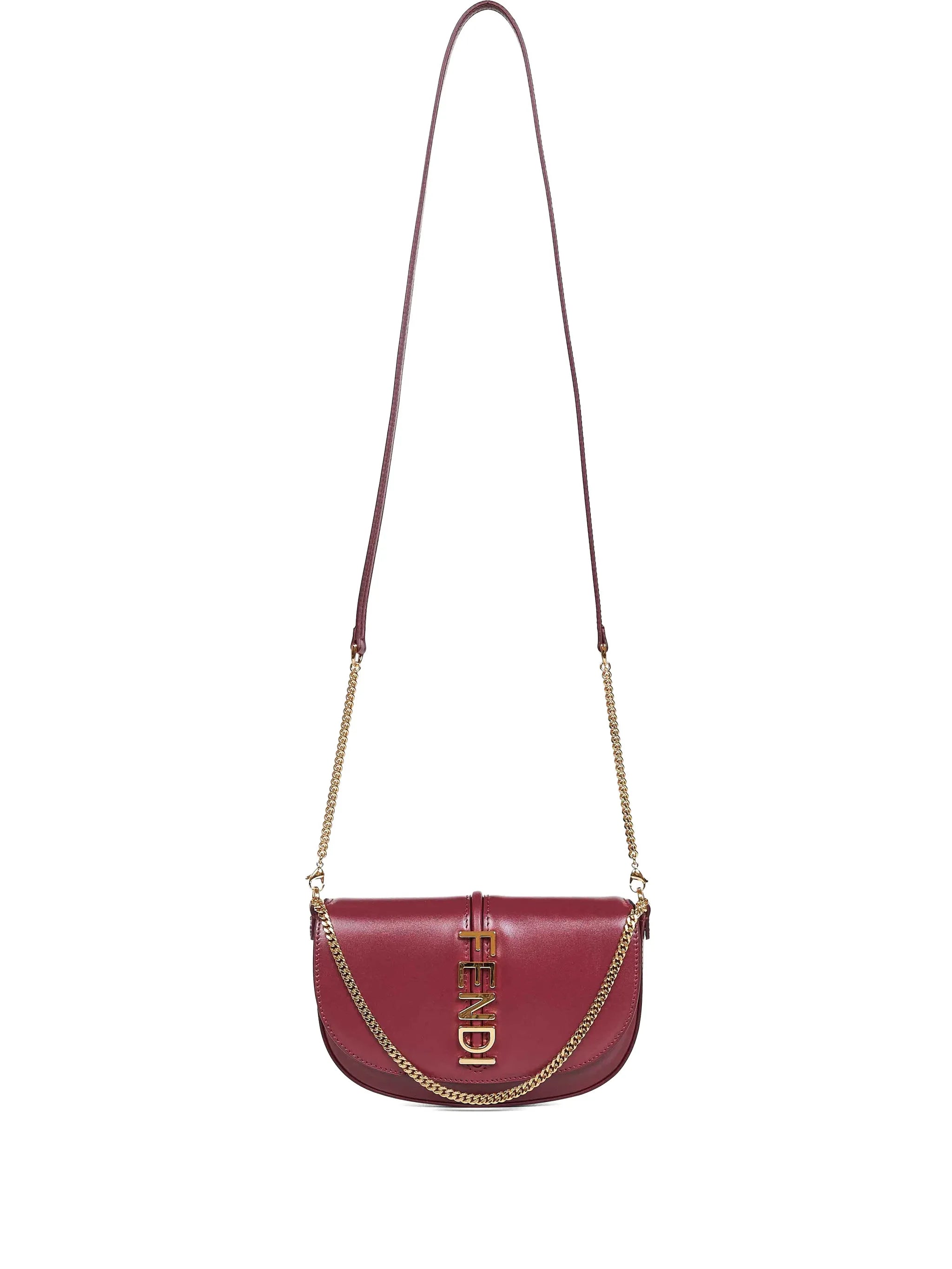 Fendi Fendi Lettering Flap Tote Bag