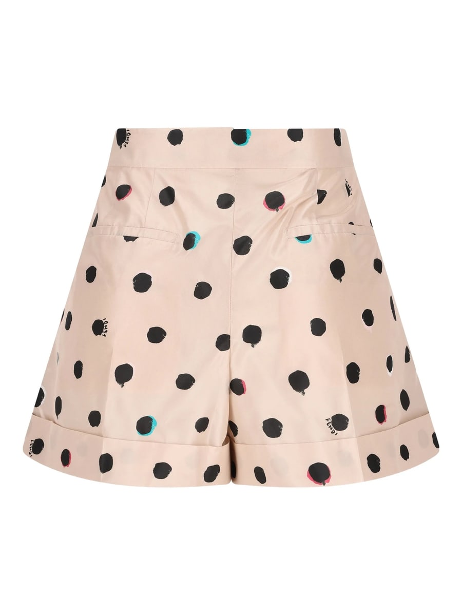 Fendi Fendi Pleated Shorts, view 2