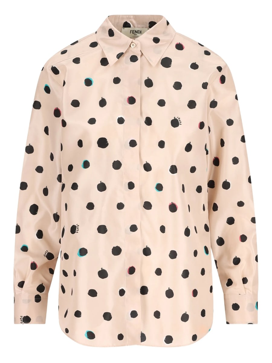 Fendi Fendi Polka-dot Shirt, view 3