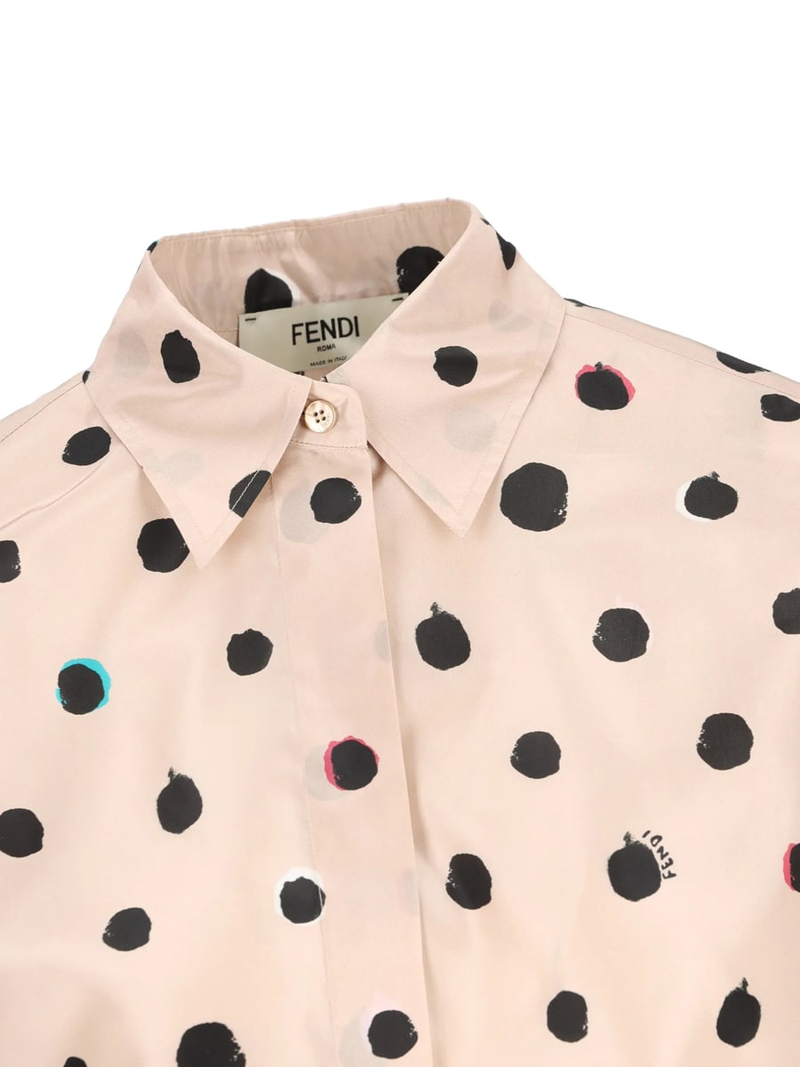 Fendi Fendi Polka-dot Shirt, view 4