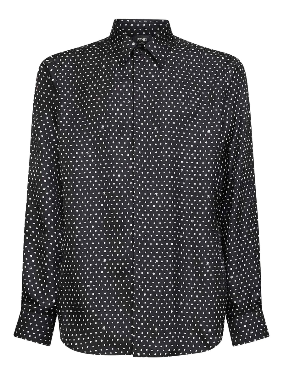 Fendi Fendi Button Dots Print Shirt