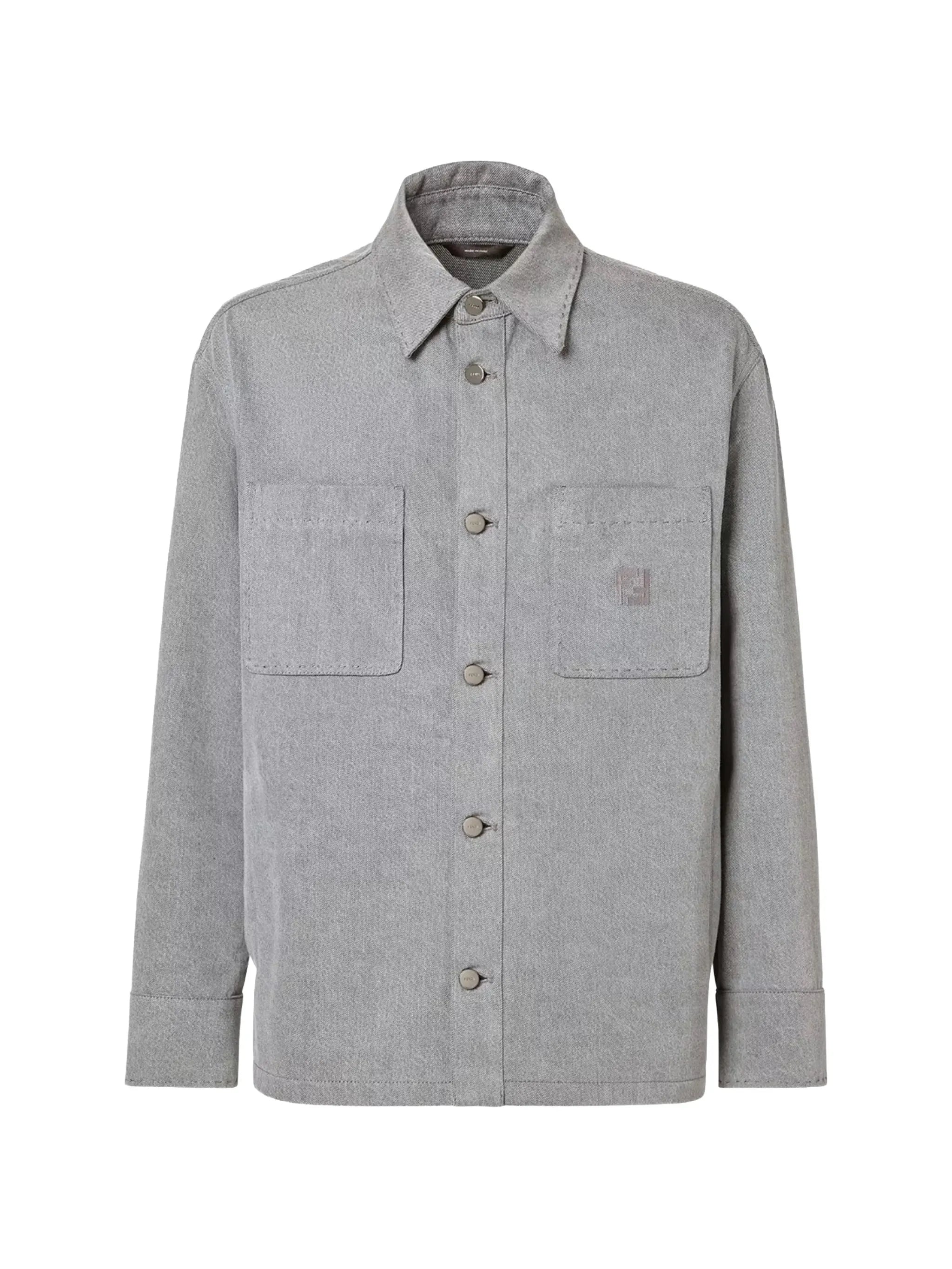 Fendi Fendi Embroidery Denim Shirt