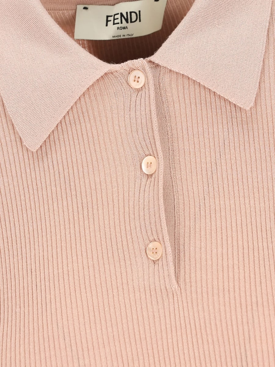 Fendi Fendi Button-shirt Short-sleeve Polo Shirt, view 3