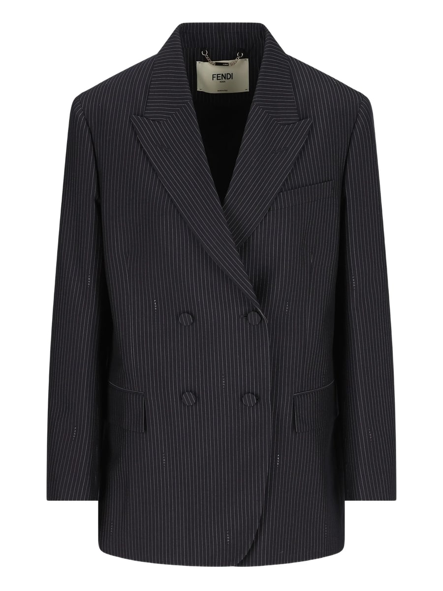 Fendi Fendi Pinstriped Double-breasted Blazer