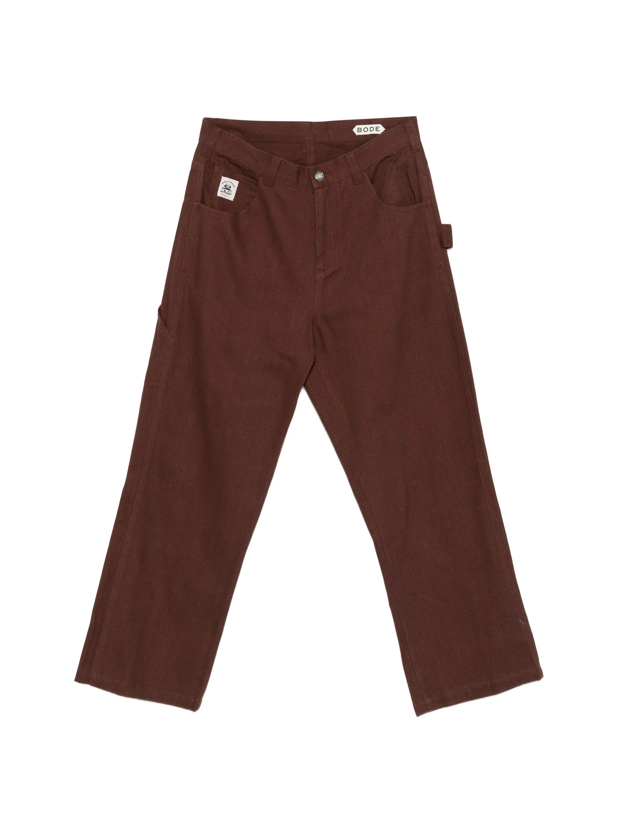 Bode Bode Logo-pacth Trousers