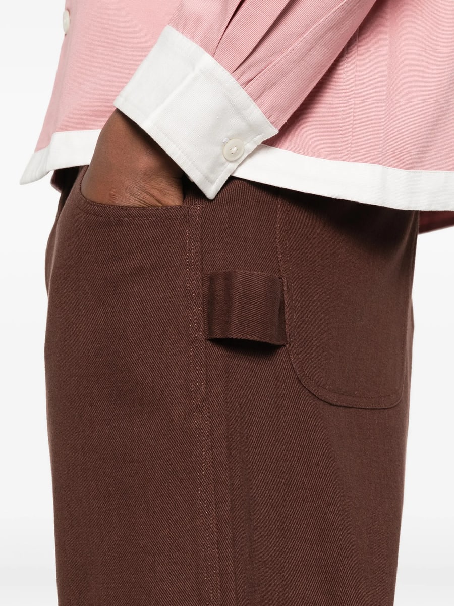 Bode Bode Logo-pacth Trousers, view 2