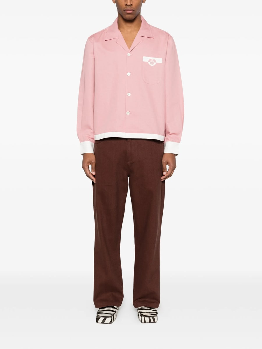 Bode Bode Logo-pacth Trousers, view 4