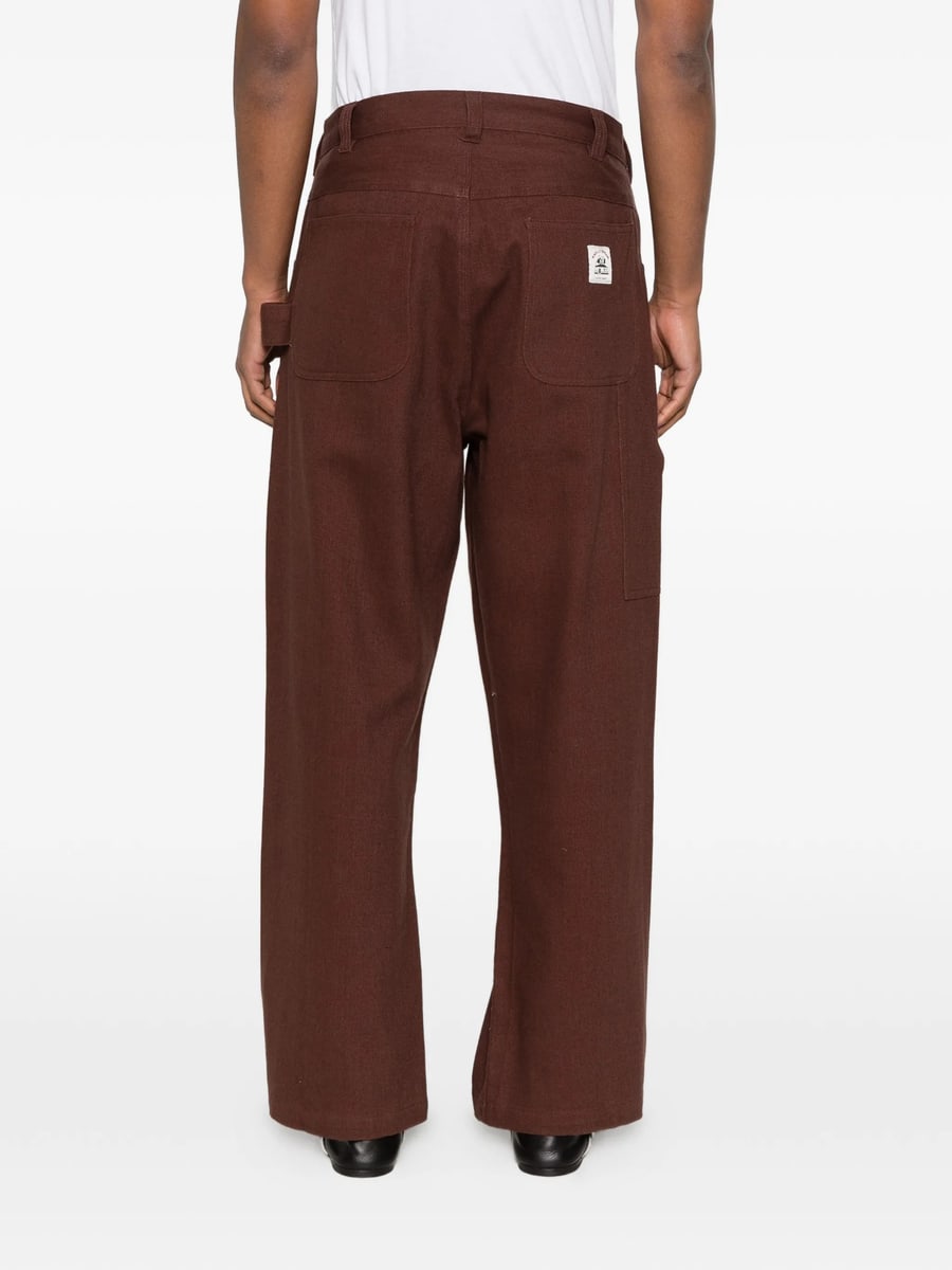 Bode Bode Logo-pacth Trousers, view 5