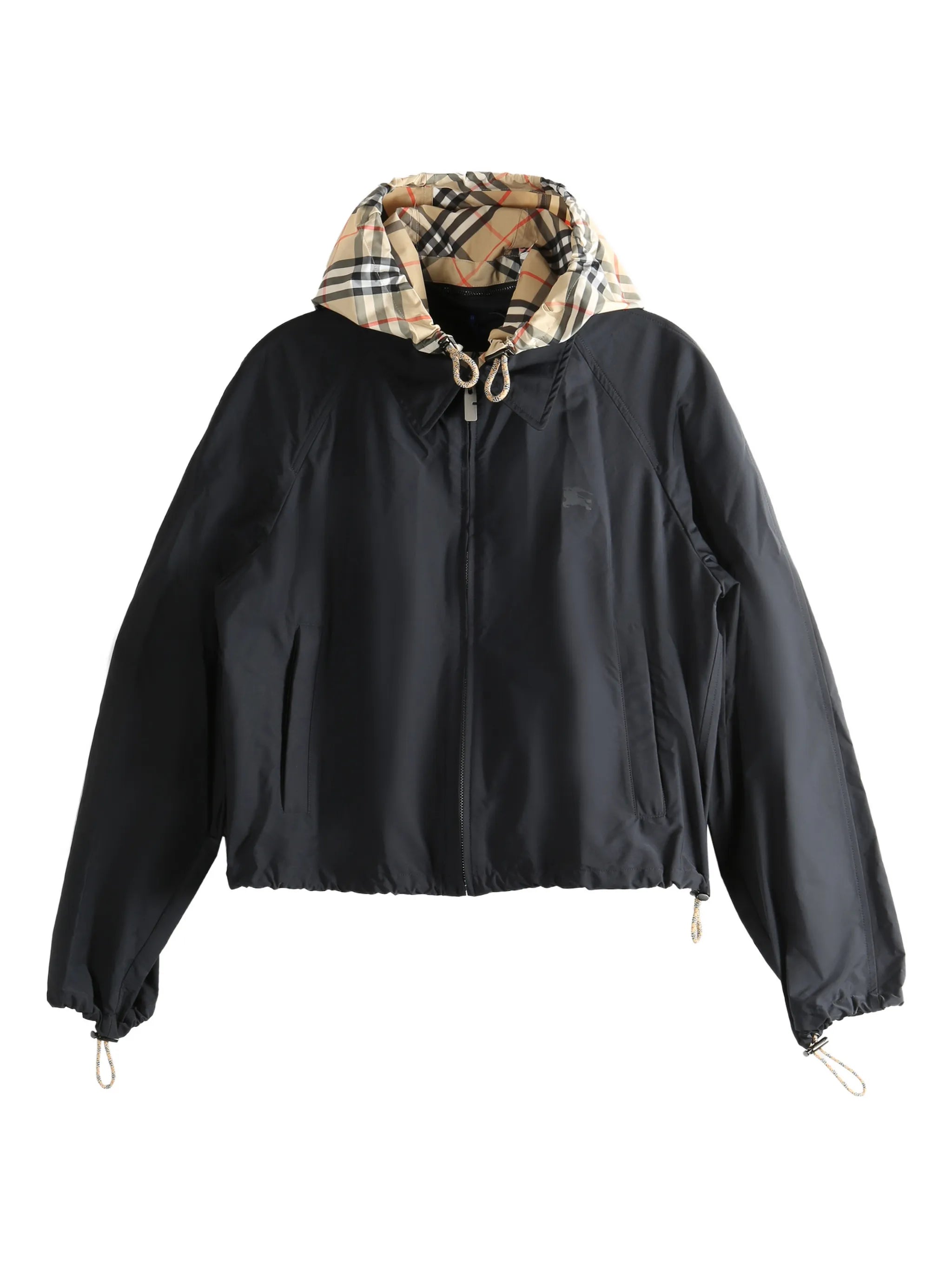 Burberry Burberry Check-hood Cropped Jacket