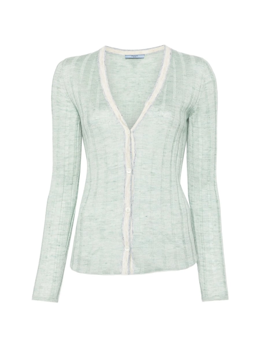 Prada Prada Ribbed Cardigan