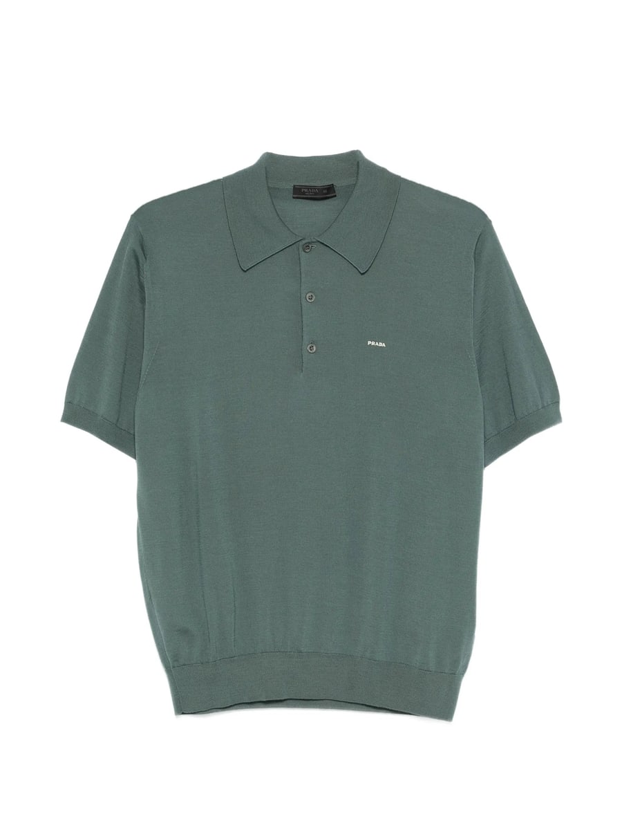 Prada Prada Superfine Wool Polo Shirt
