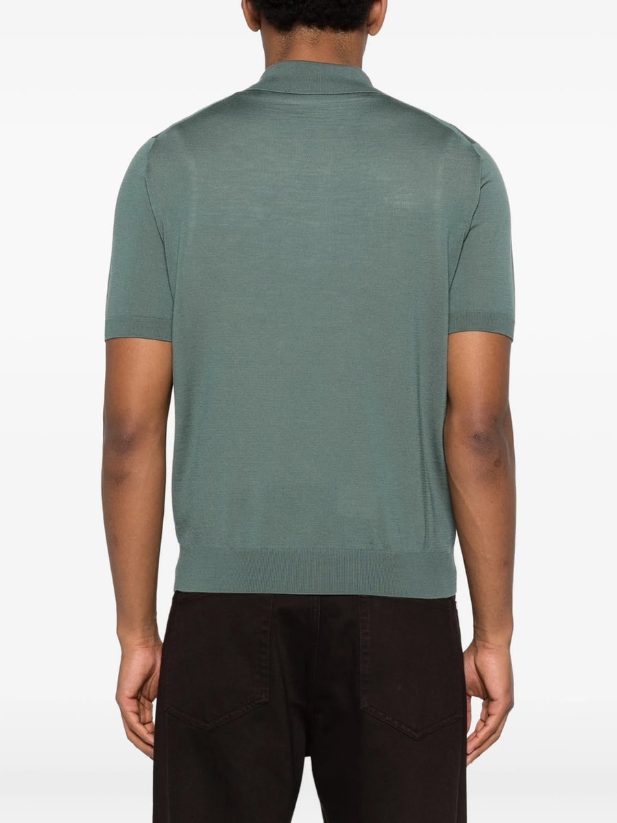 Prada Prada Superfine Wool Polo Shirt, view 2
