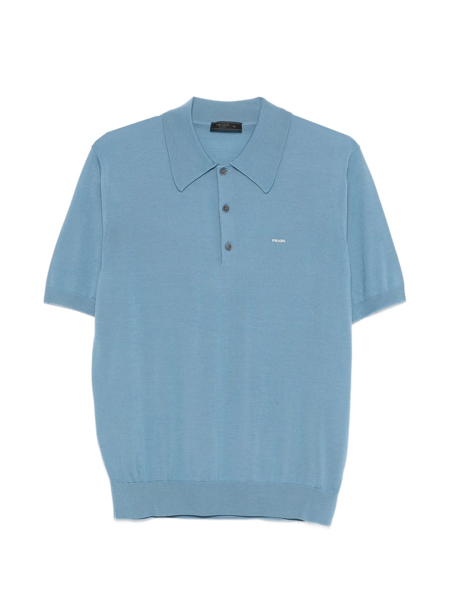 Prada Prada Superfine Wool Polo Shirt