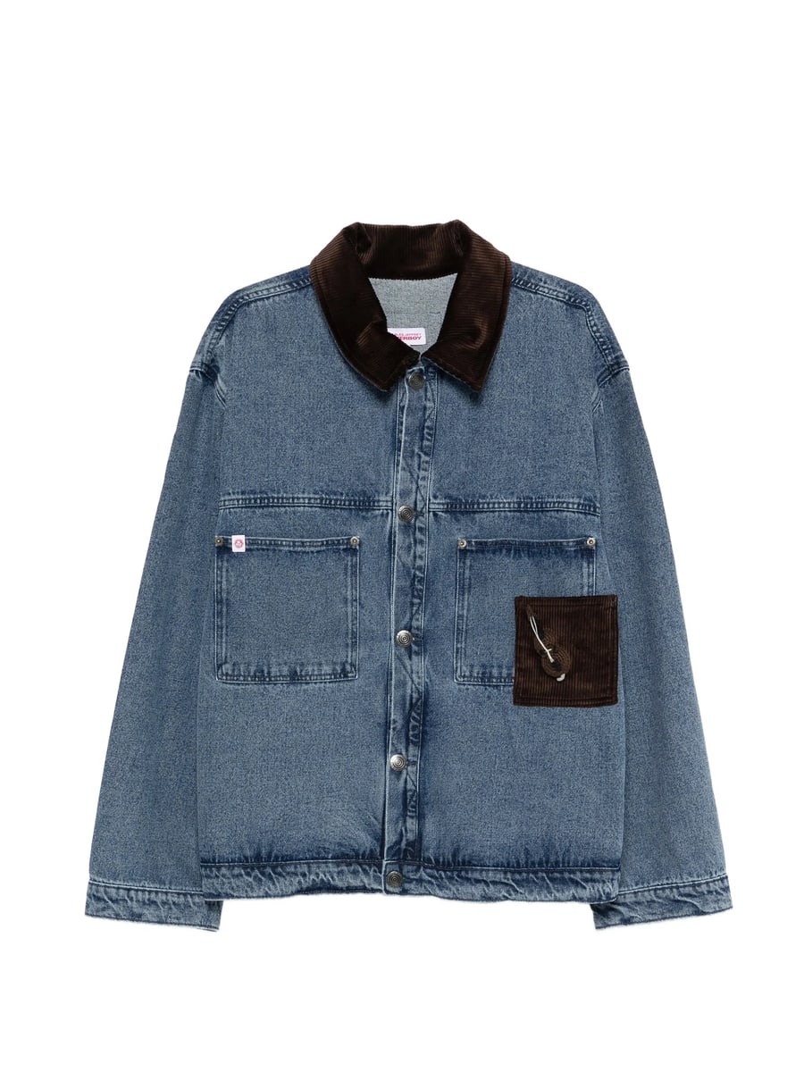 Charles Jeffrey Loverboy Charles Jeffrey Loverboy Denim Jacket With Corduroy Collar