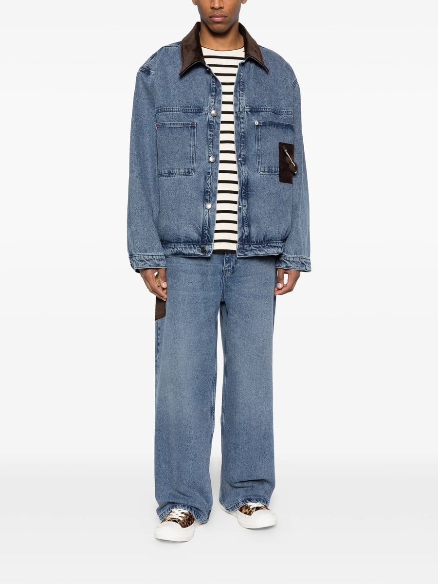 Charles Jeffrey Loverboy Charles Jeffrey Loverboy Denim Jacket With Corduroy Collar, view 2