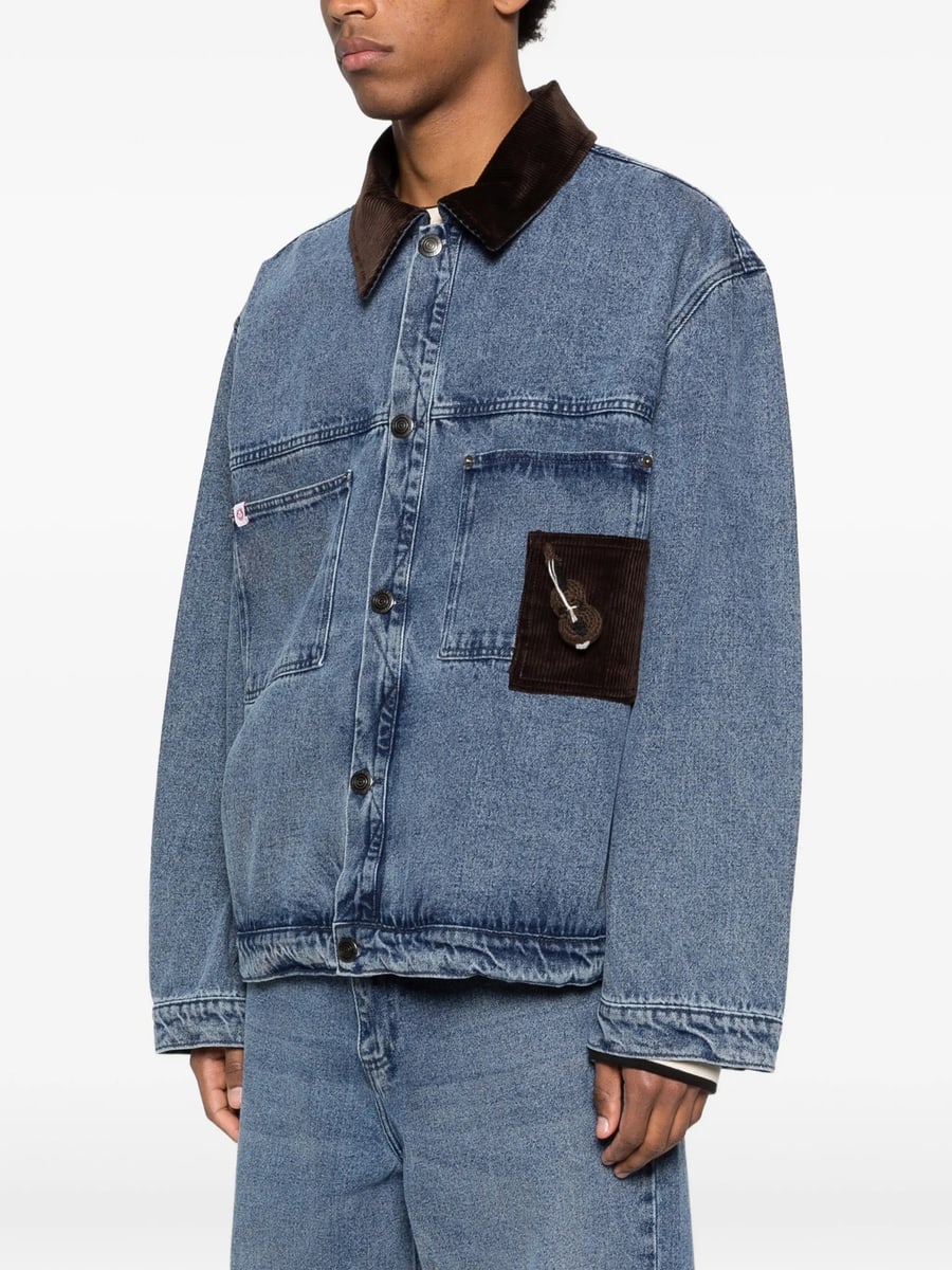 Charles Jeffrey Loverboy Charles Jeffrey Loverboy Denim Jacket With Corduroy Collar, view 3