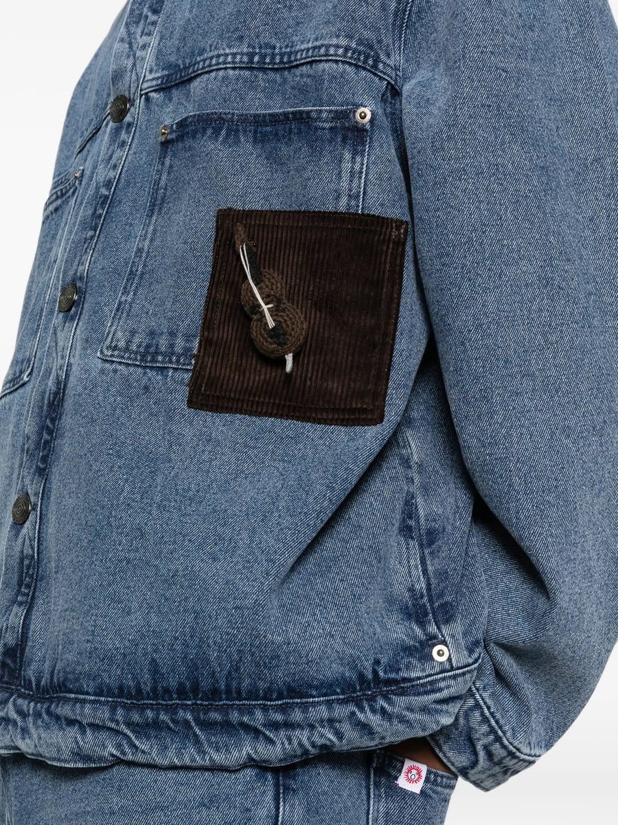 Charles Jeffrey Loverboy Charles Jeffrey Loverboy Denim Jacket With Corduroy Collar, view 4