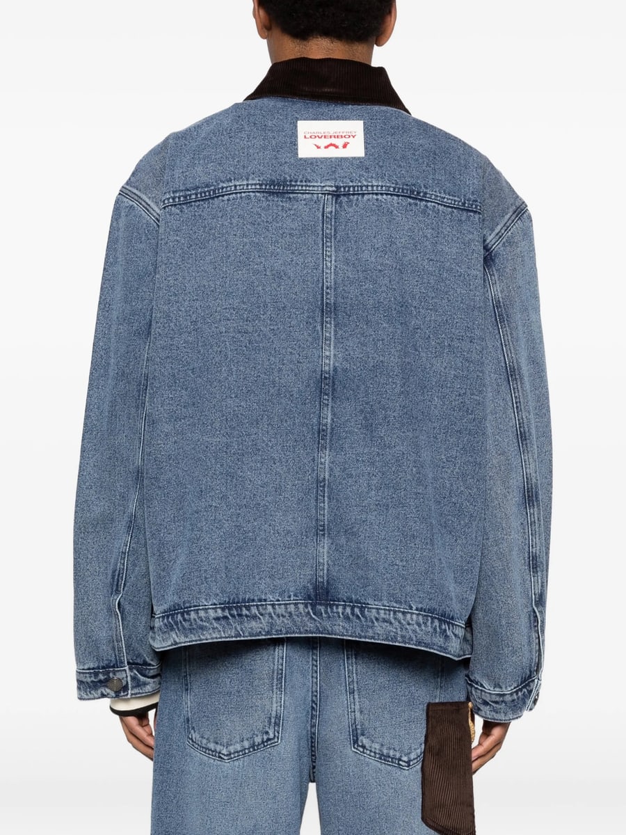 Charles Jeffrey Loverboy Charles Jeffrey Loverboy Denim Jacket With Corduroy Collar, view 5