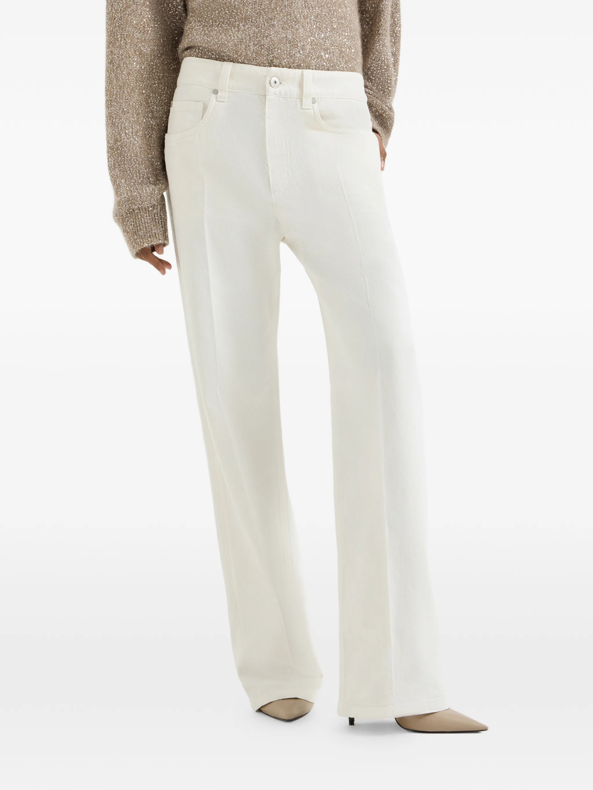Brunello Cucinelli Brunello Cucinelli Monili-embellishment Trousers, view 2
