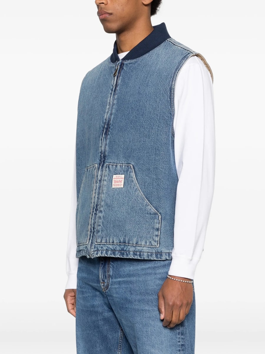 Levi's Levi's Zip-up Sleeveless Gilet, view 2