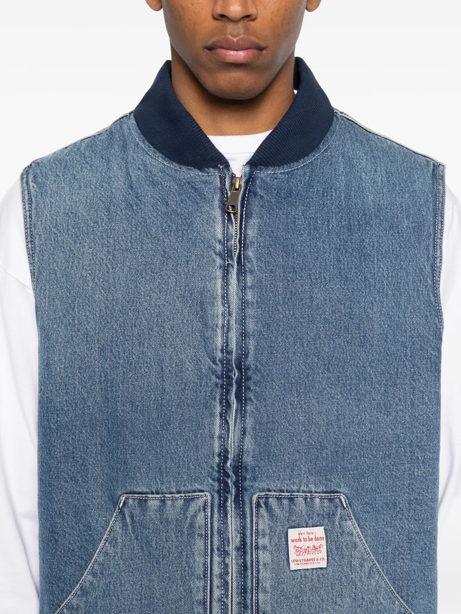 Levi's Levi's Zip-up Sleeveless Gilet, view 3